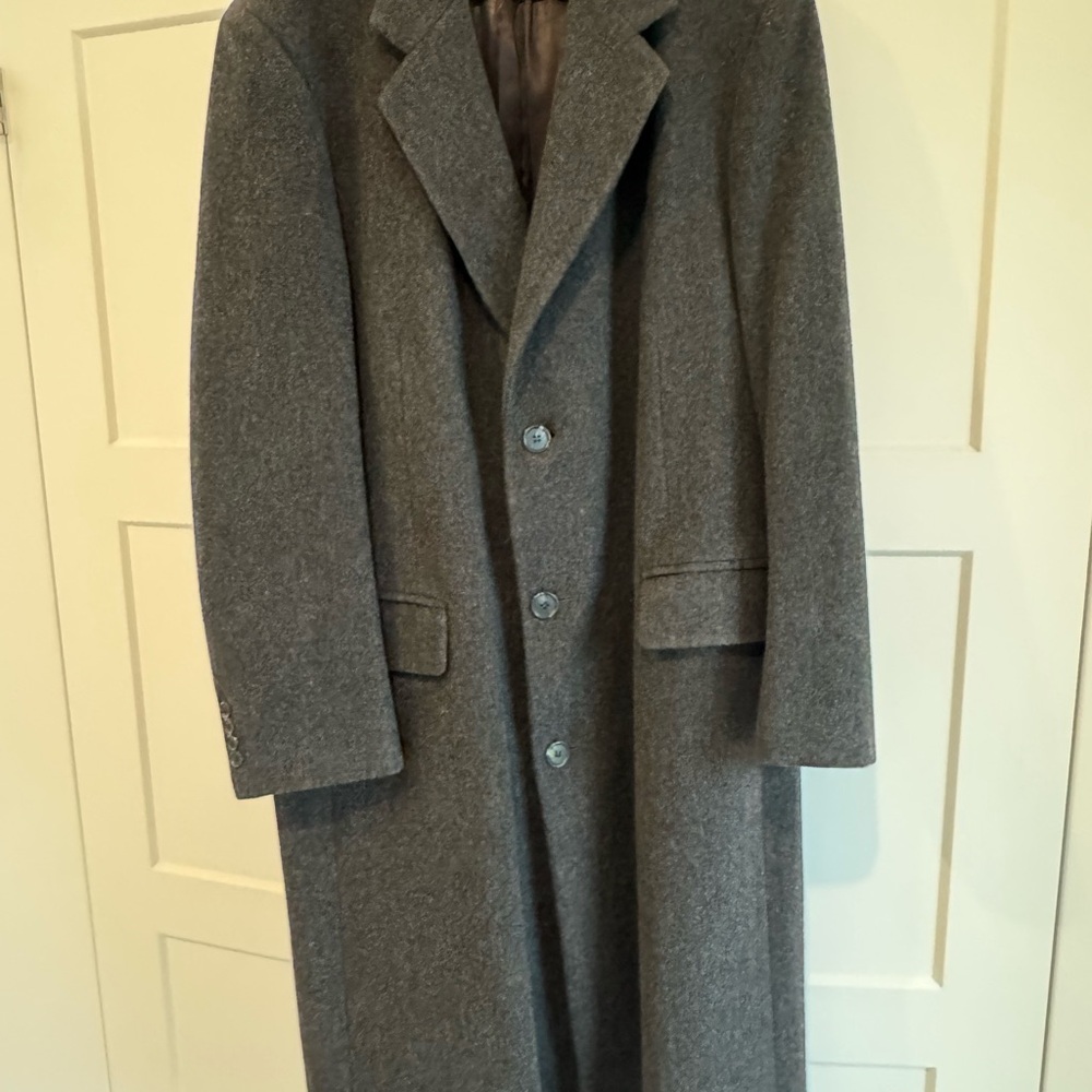 Vintage Dior Men's Charcoal Trench Coat